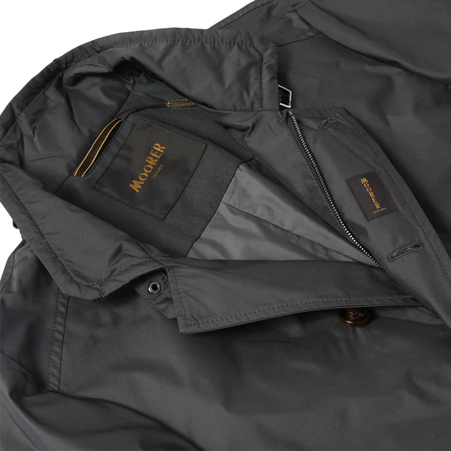 MOORER ムーレー SC-MORANDI-KM モランディ ポリエステル ダブルブレスト コート D.GRAYの画像