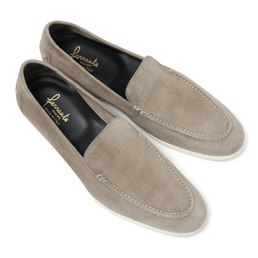 FERRANTE（フェランテ） NAVY/M CAMOSCIO スエード ラバーソール