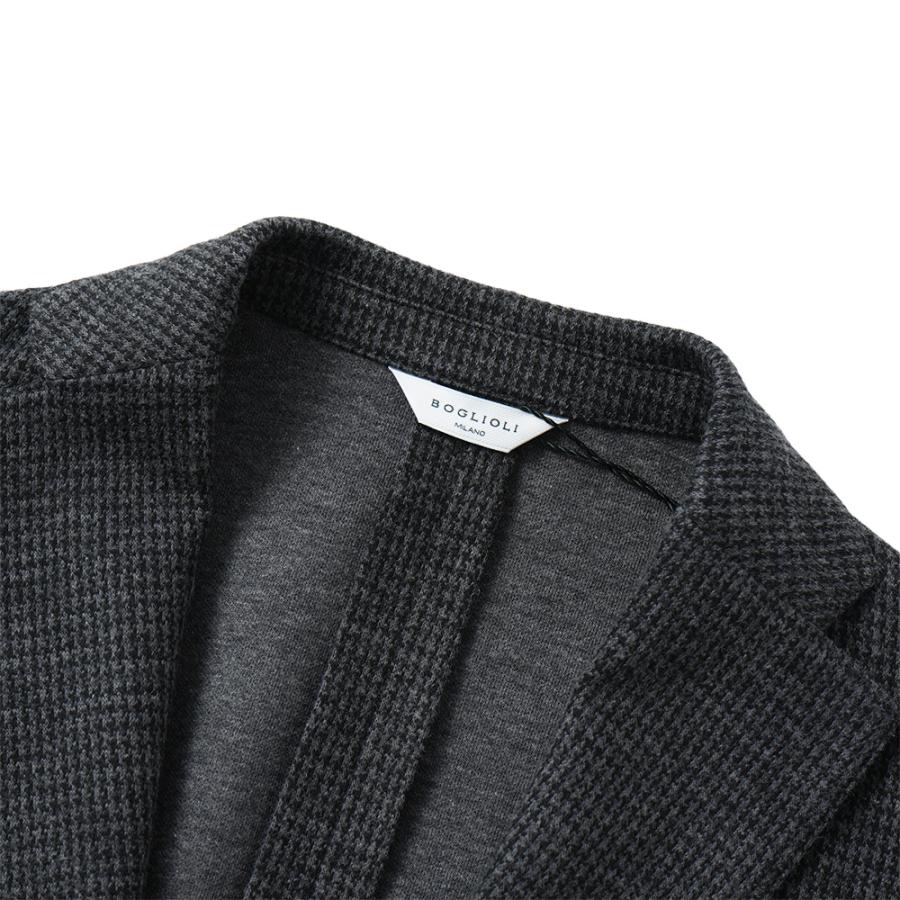 BOGLIOLI ボリオリ EMPTY JACKET コットンジャージー ガンクラブチェック 2B ジャケット OG0166/FB5018 D.GRAYの画像
