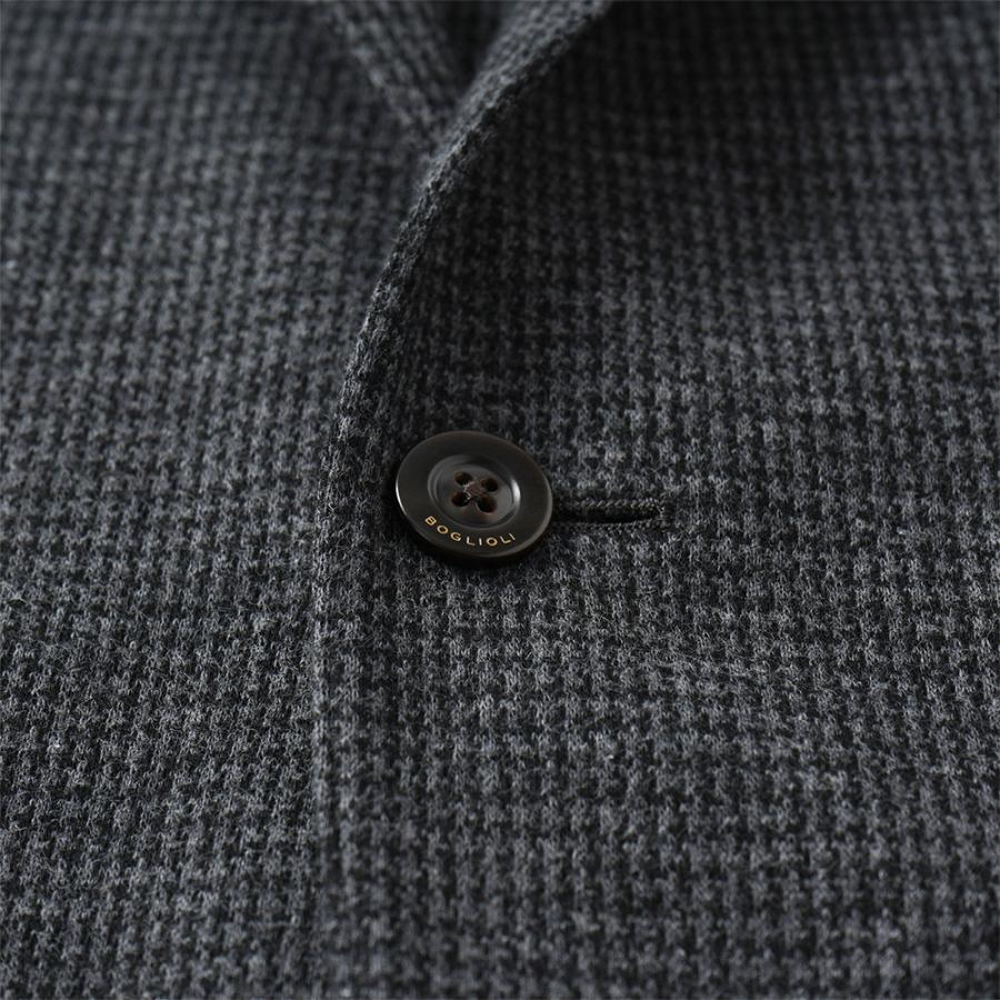 BOGLIOLI ボリオリ EMPTY JACKET コットンジャージー ガンクラブチェック 2B ジャケット OG0166/FB5018 D.GRAYの画像