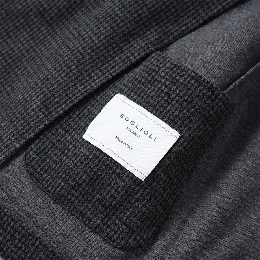 BOGLIOLI ボリオリ EMPTY JACKET コットンジャージー ガンクラブチェック 2B ジャケット OG0166/FB5018 D.GRAYの画像