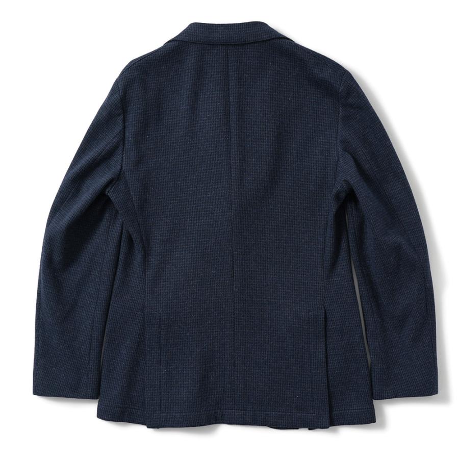 BOGLIOLI ボリオリ EMPTY JACKET コットンジャージー ガンクラブチェック 2B ジャケット OG0166/FB5018 NAVYの画像