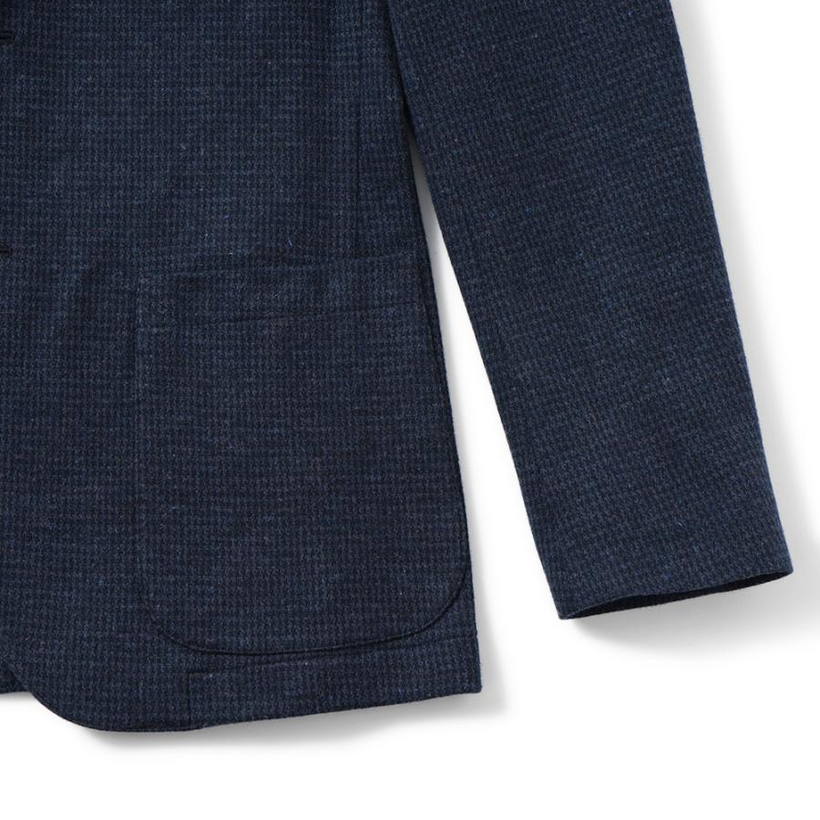 BOGLIOLI ボリオリ EMPTY JACKET コットンジャージー ガンクラブチェック 2B ジャケット OG0166/FB5018 NAVYの画像