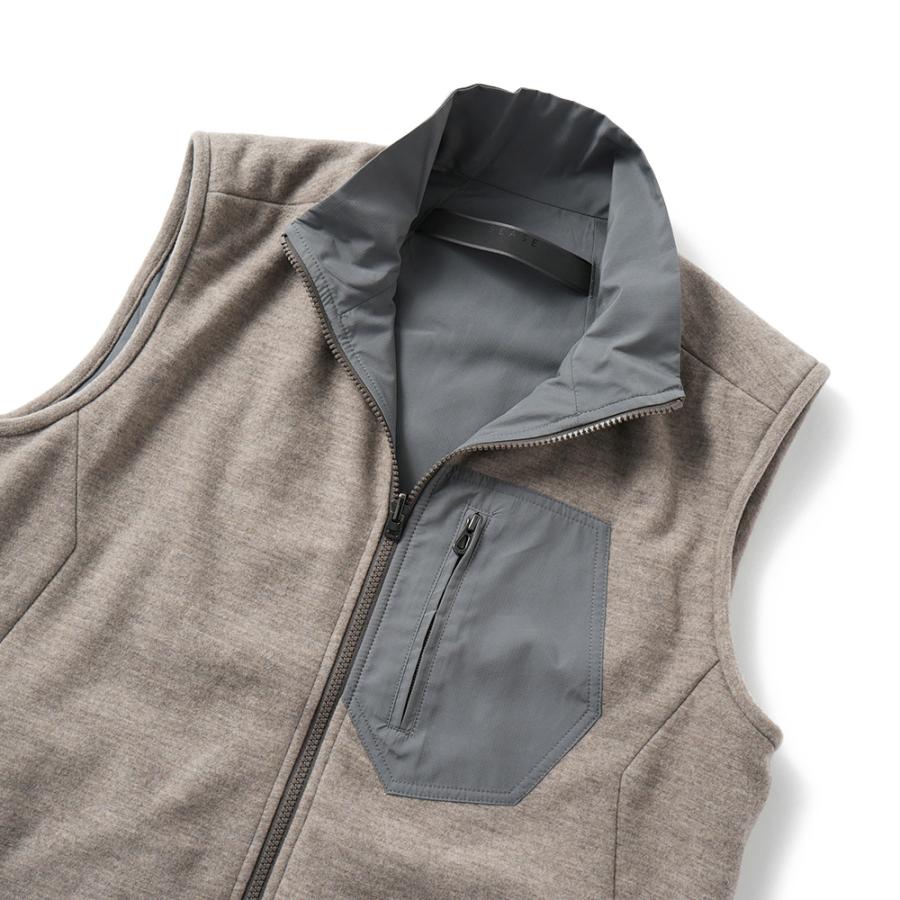 SEASE シーズ PADDED EXPLORER VEST OV034/TJ109 中綿 エクスプローラー ベスト N41 OYSTERの画像