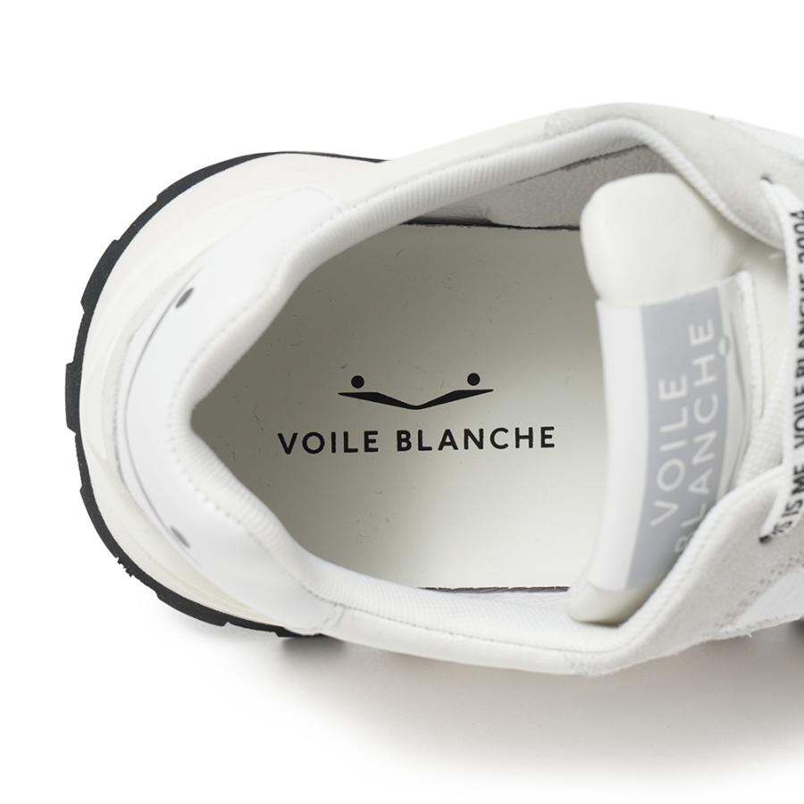 VOILE BLANCHE ボイルブランシェ PARIS POWER スムースレザー・スエード スニーカー 2018797/01 0N01 WHITEの画像