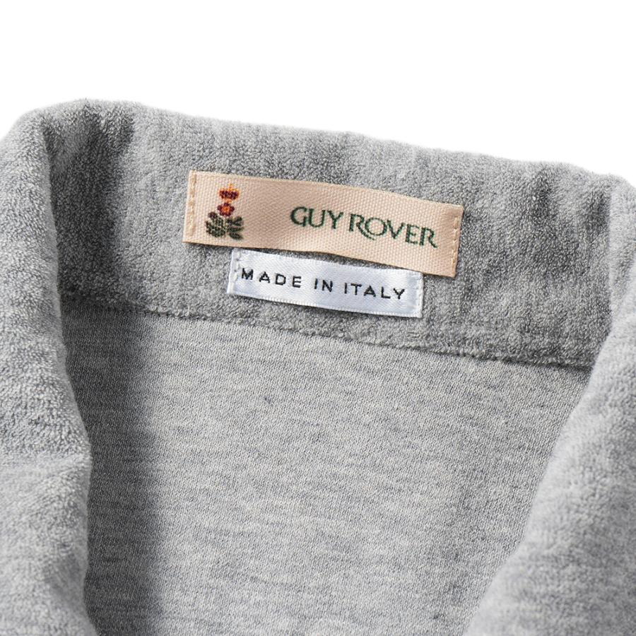 GUY ROVER ギローバー コットン パイル スキッパーポロシャツ PC216-541501 GRAY｜due-online｜03