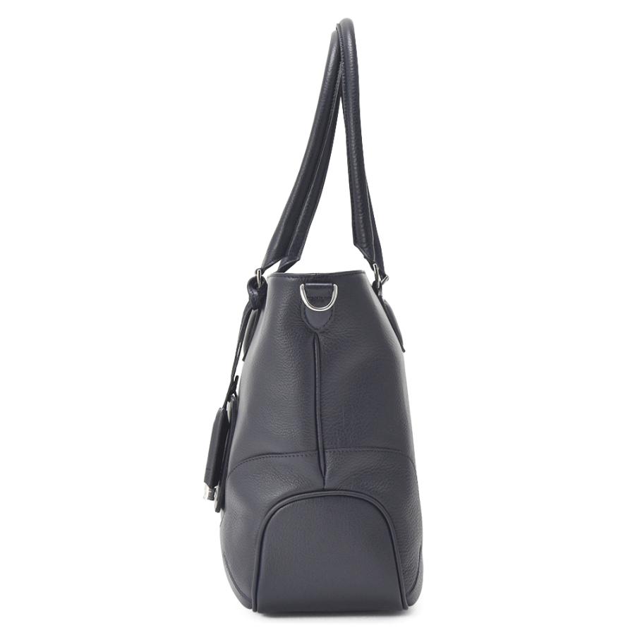 PELLE MORBIDA（ペッレ モルビダ） MB048A 横型トートバッグ NAVY