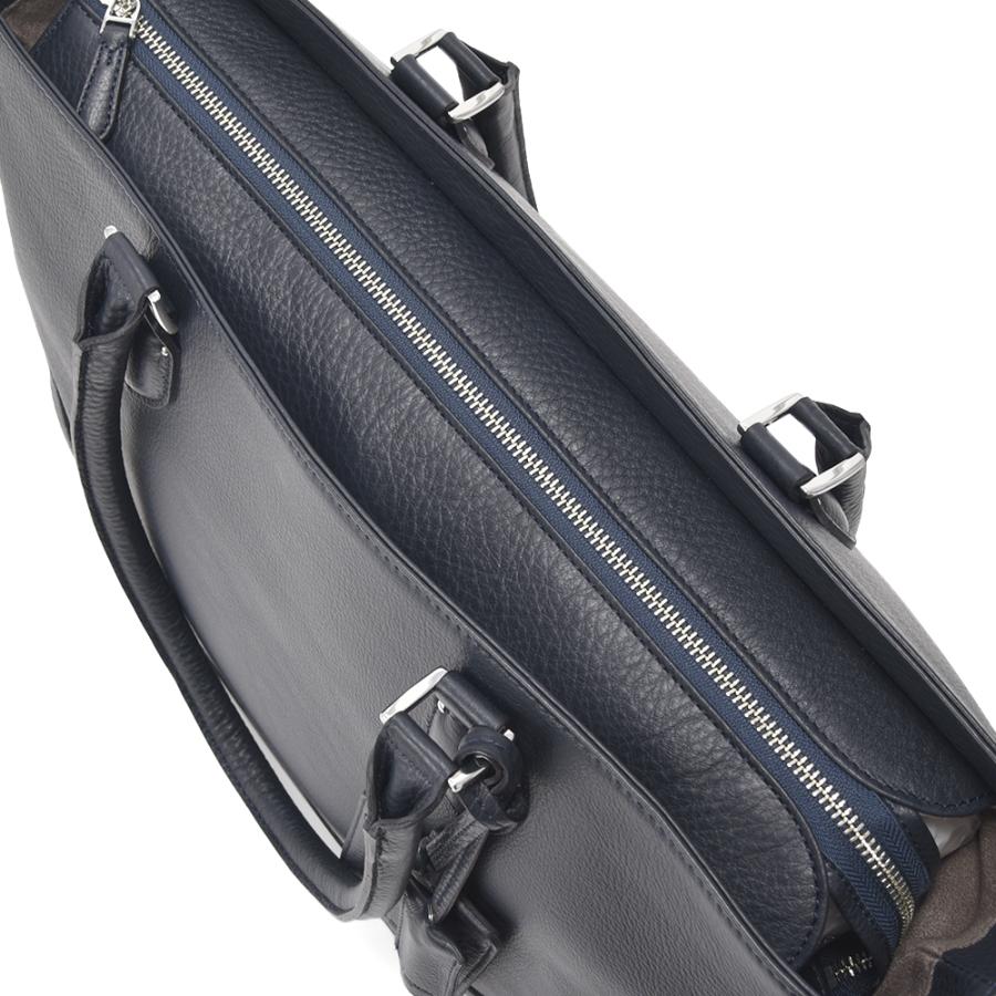 PELLE MORBIDA（ペッレ モルビダ） MB048A 横型トートバッグ NAVY