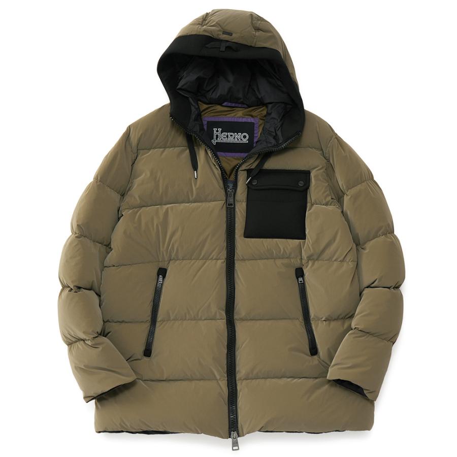 HERNO（ヘルノ） コーティング マットナイロン フーデッド ダウン 
