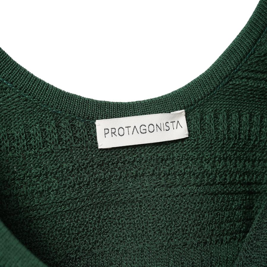 PROTAGONISTA プロタゴニスタ レース ニット タンクトップ   PNT-KT-33 GREEN｜due-online｜06