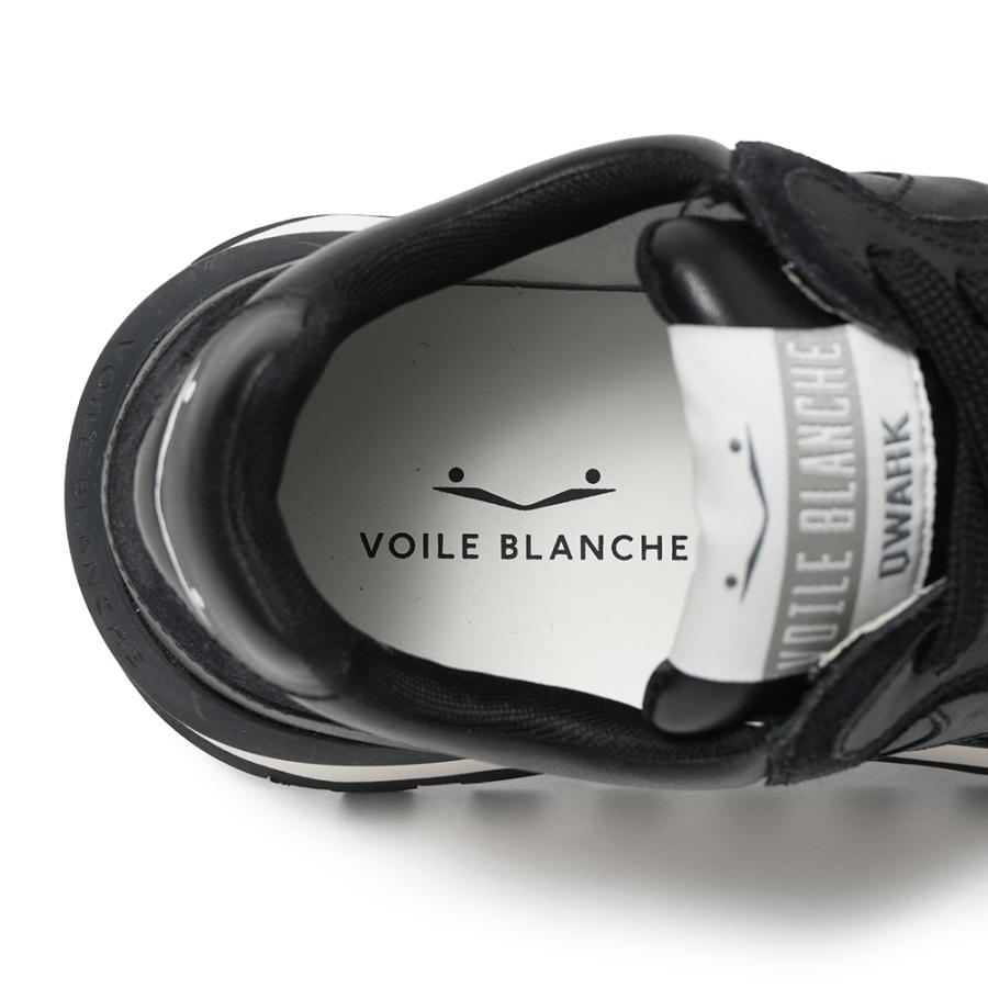 VOILE BLANCHE ボイルブランシェ QWARK HYPE スムースレザー・スエード スニーカー 2017930/17 0A01 BLACKの画像