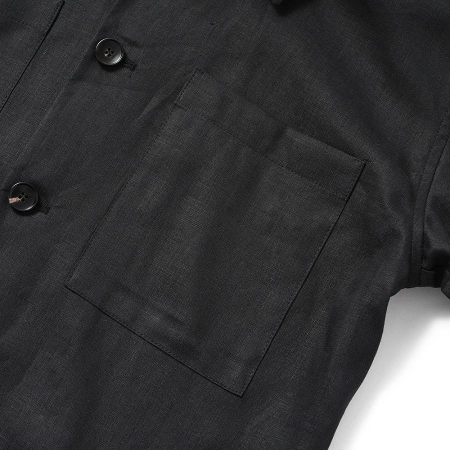 Finjack フィンジャック ハードマンズリネン CPOシャツジャケット SBCPO-TXJ002 BLACKの画像