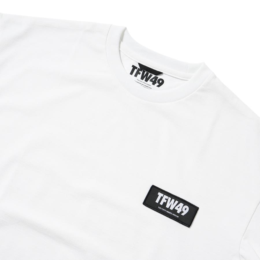 TFW49 ティーエフダブリュー49 PATCH WIDE T-SHIRT パッチ ワイドTシャツ T102322003 WHITE｜due-online｜02