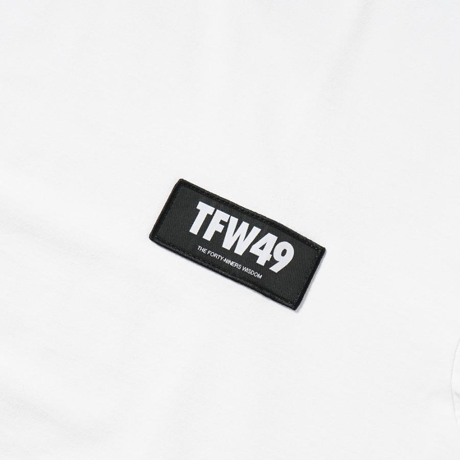 TFW49 ティーエフダブリュー49 PATCH WIDE T-SHIRT パッチ ワイドTシャツ T102322003 WHITE｜due-online｜04