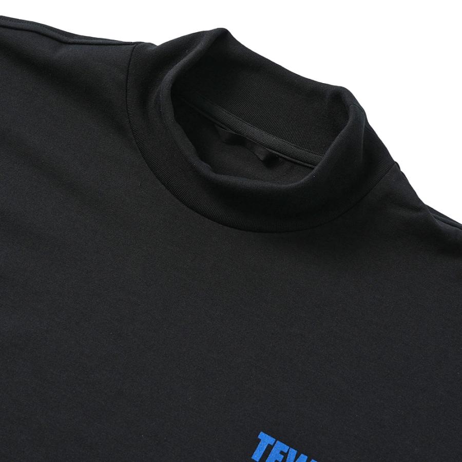 TFW49 ハーフモックネック ロングT ブラック　L ゴルフ tfw49 モックネック SIDE ZIP HALF MOCKNECK | TFW49（ティー