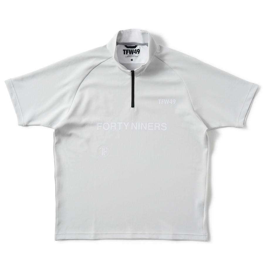 TFW49 ティーエフダブリュー49 HALF ZIP SS MOCKNECK ハーフジップ ショートスリーブ モックネック T102520007 L.GREY
