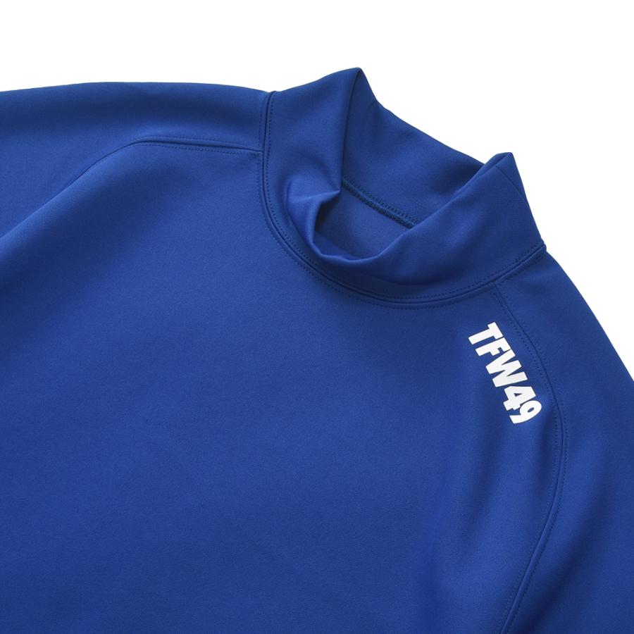 TFW49 ティーエフダブリュー49 SIDE MESH MOCK NECK サイドメッシュ モックネック T102320006 BLUE｜due-online｜02