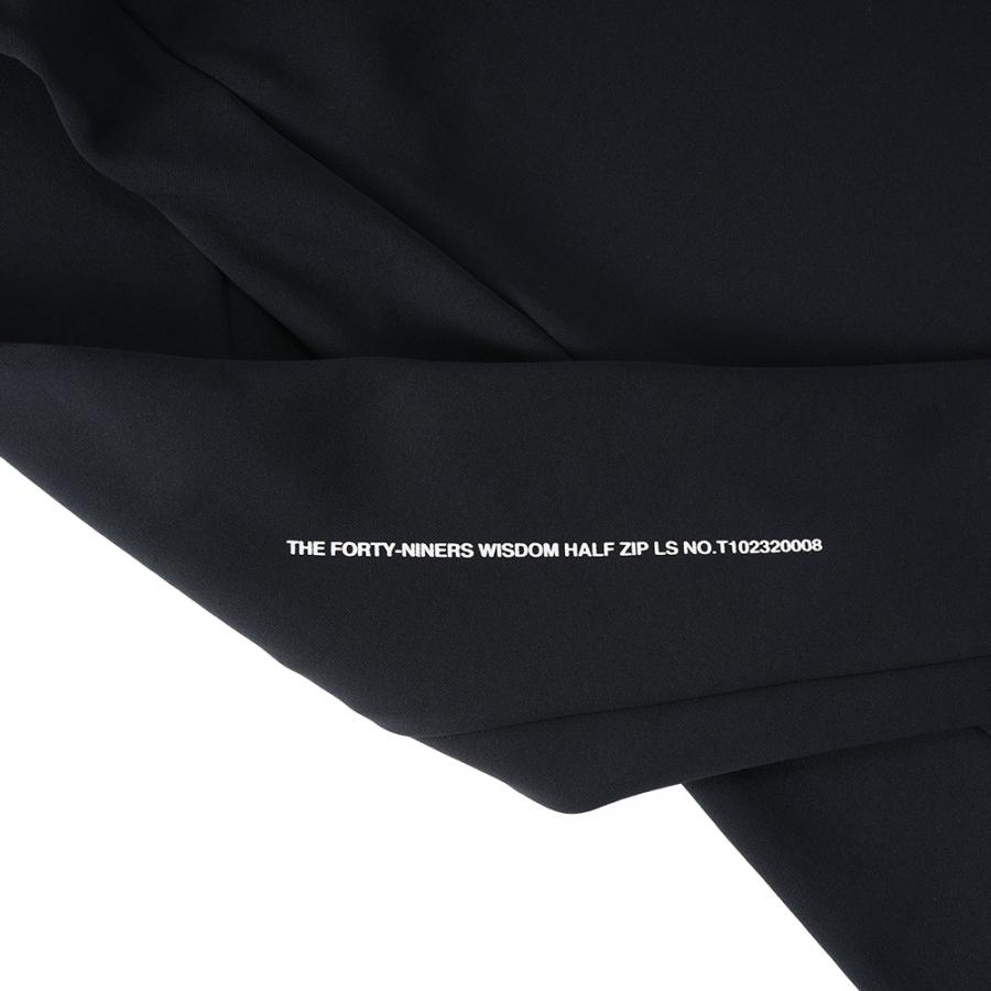 TFW49 ティーエフダブリュー49 HALF ZIP LS ハーフジップロングスリーブ T102320008 BLACK｜due-online｜06