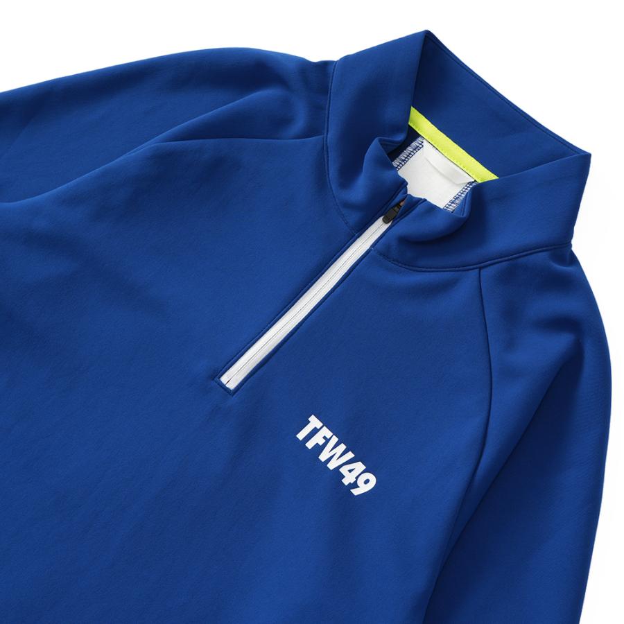 TFW49 ティーエフダブリュー49 HALF ZIP LS ハーフジップロングスリーブ T102320008 BLUE｜due-online｜02