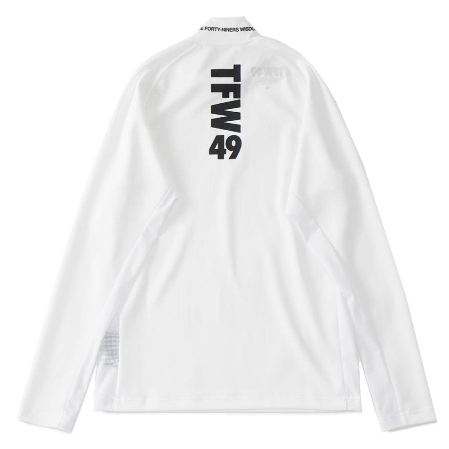 TFW49 ティーエフダブリュー49 LS SIDE MESH MOCK T ロングスリーブサイドメッシュモックネックT T102320009 WHITE｜due-online｜06