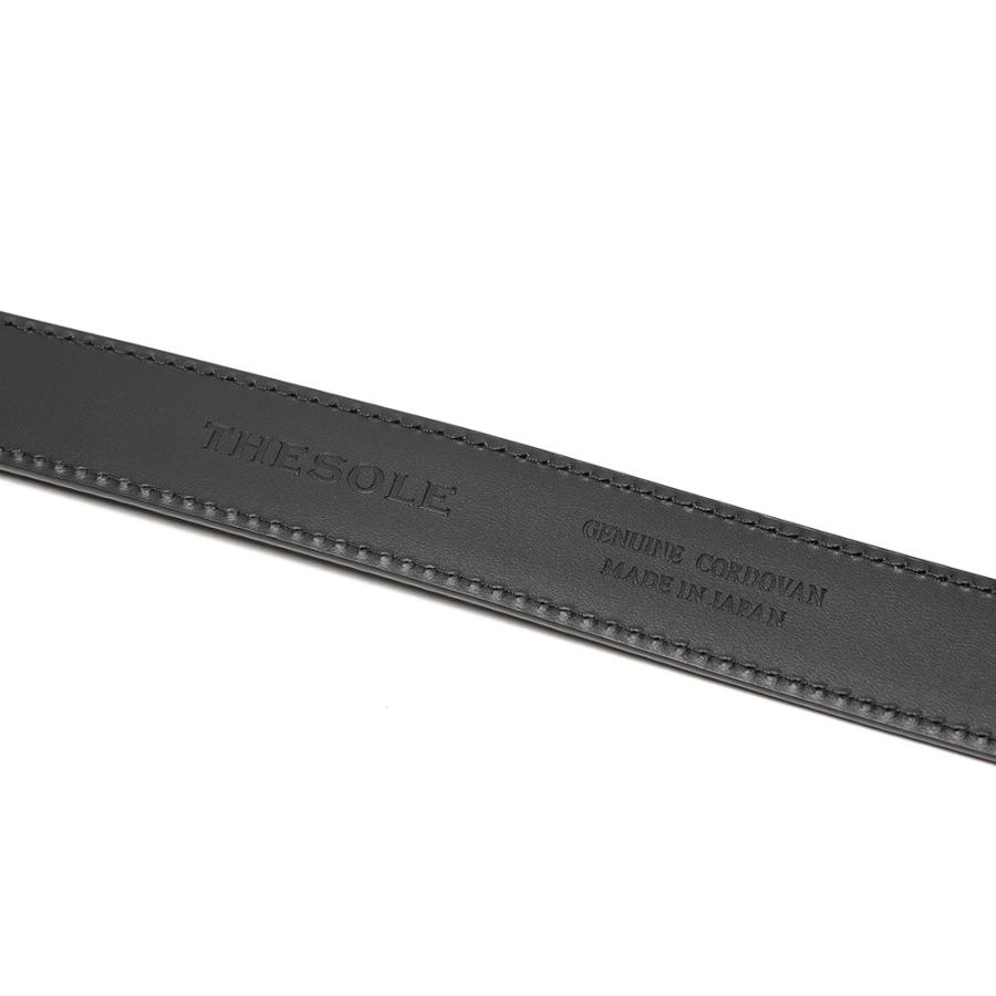 THE SOLE ザソール TSBL-CV ブラック コードバン ベルト BLACK : DUE
