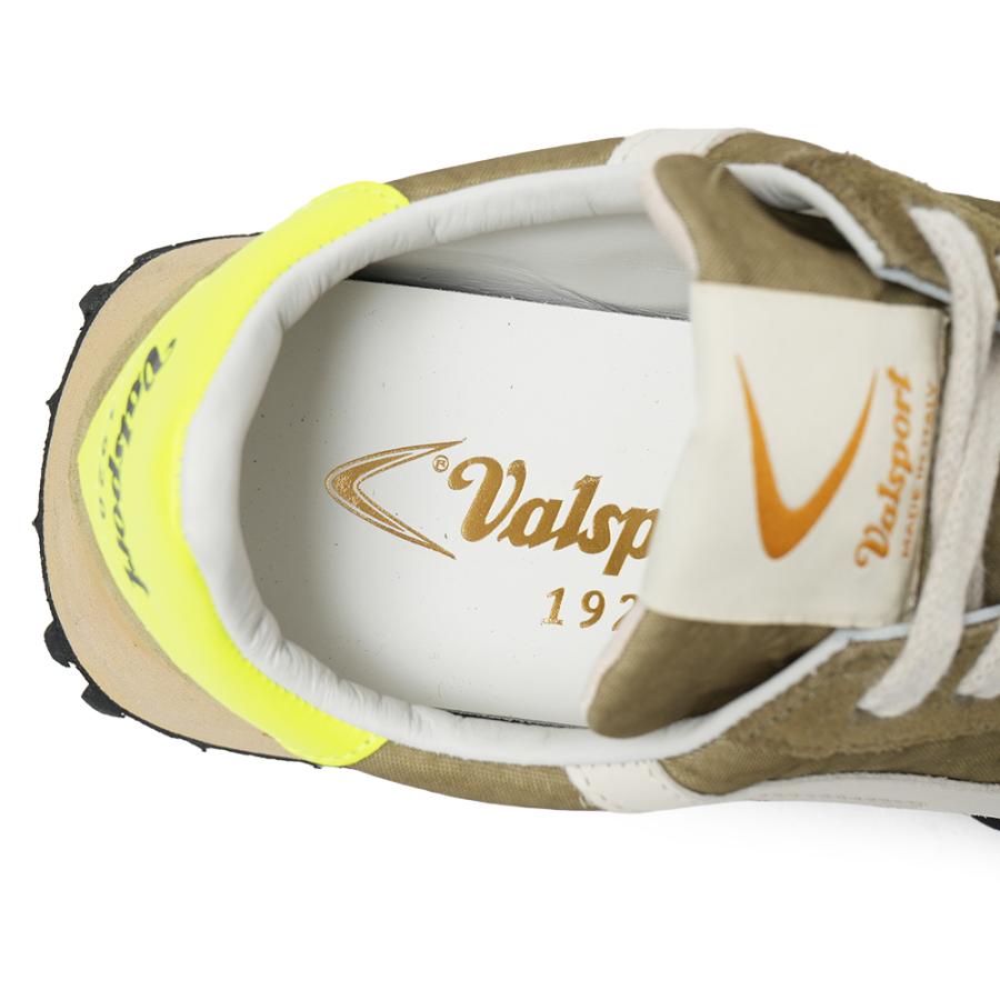 VALSPORT ヴァルスポルト START HERITAGE NYLON VINTAGE FLUO スタート ヘリテージ ナイロンヴィンテージ スニーカー VSR3041M OLIVEの画像