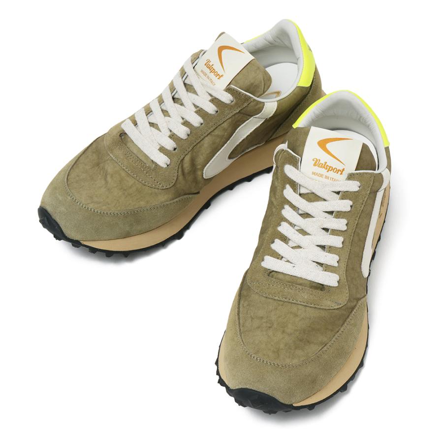 VALSPORT ヴァルスポルト START HERITAGE NYLON VINTAGE FLUO スタート ヘリテージ ナイロンヴィンテージ スニーカー VSR3041M OLIVEの画像
