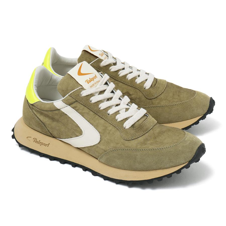 VALSPORT ヴァルスポルト START HERITAGE NYLON VINTAGE FLUO スタート ヘリテージ ナイロンヴィンテージ スニーカー VSR3041M OLIVEの画像