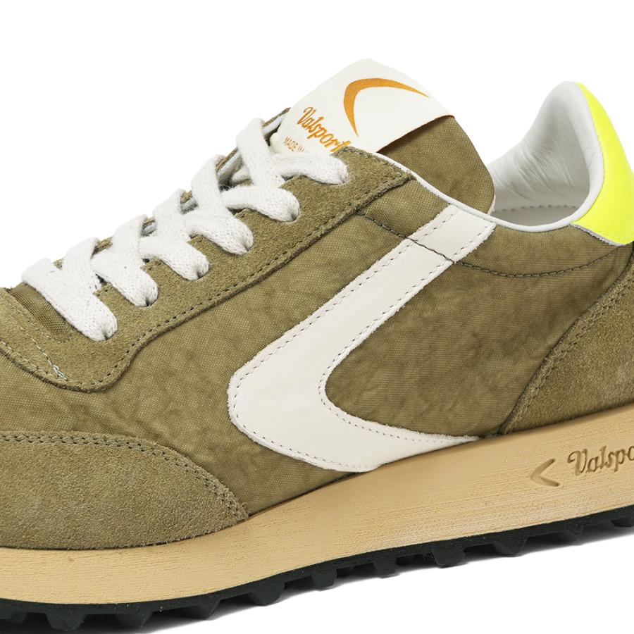 VALSPORT ヴァルスポルト START HERITAGE NYLON VINTAGE FLUO スタート ヘリテージ ナイロンヴィンテージ スニーカー VSR3041M OLIVEの画像