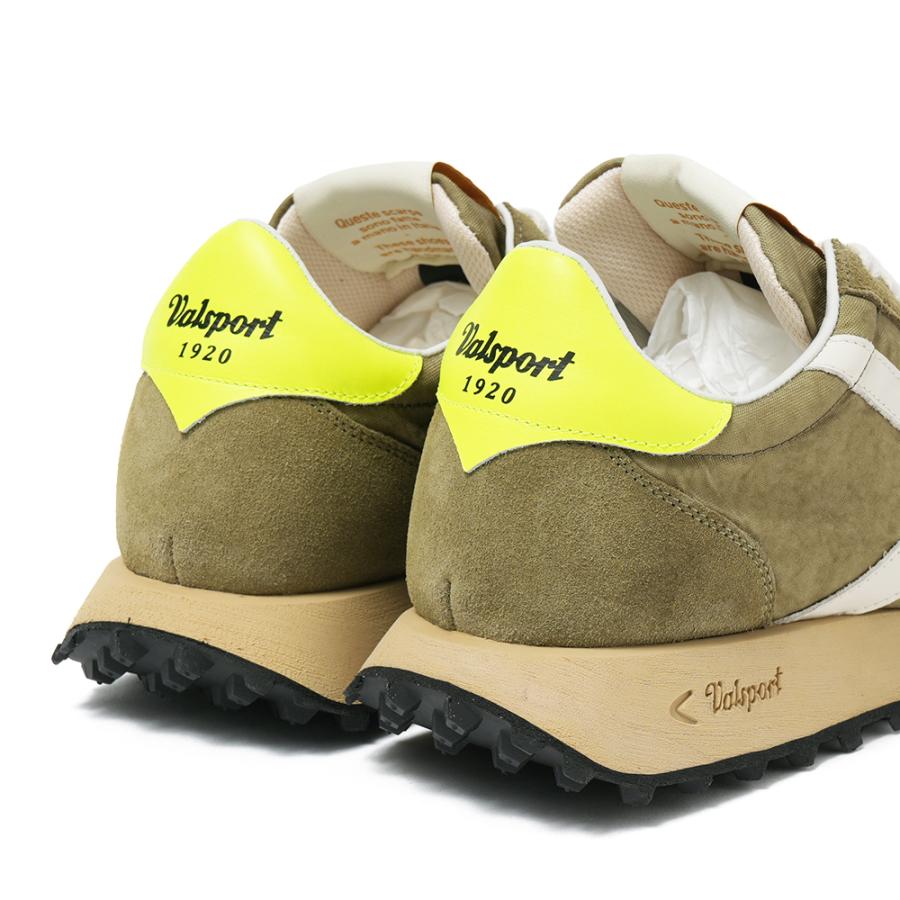 VALSPORT ヴァルスポルト START HERITAGE NYLON VINTAGE FLUO スタート ヘリテージ ナイロンヴィンテージ スニーカー VSR3041M OLIVEの画像