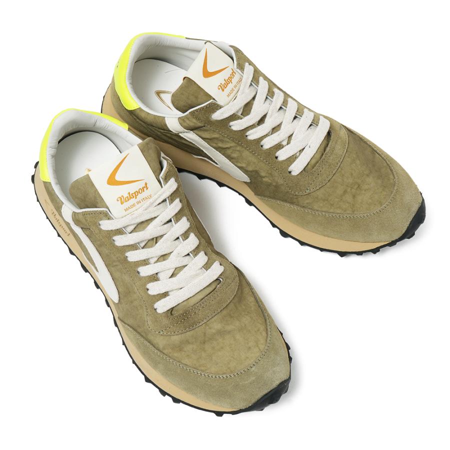 VALSPORT ヴァルスポルト START HERITAGE NYLON VINTAGE FLUO スタート ヘリテージ ナイロンヴィンテージ スニーカー VSR3041M OLIVEの画像