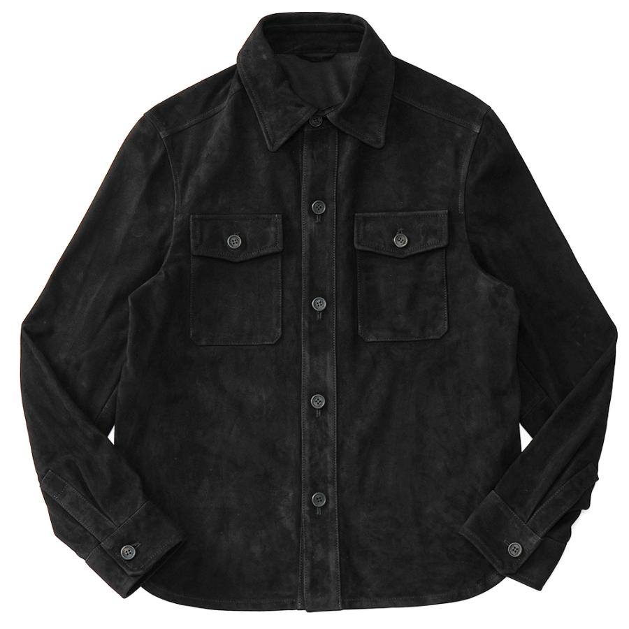 BLACK】EMMETI / 別注 スエード シャツブルゾン