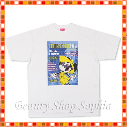 ミニーマウス Tシャツ ホワイト レディース ミニーのスタイルスタジオ 新エリアオープン記念 ディズニー グッズ お土産 東京 ディズニーランド限定 Disney ビューティーショップソフィア 通販 Yahoo ショッピング