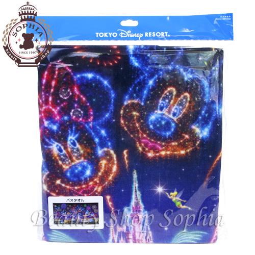 ミッキー フレンズ バスタオル 夜空デザイン 花火柄 ディズニー グッズ お土産 東京ディズニーリゾート限定 Disney123 ビューティーショップソフィア 通販 Yahoo ショッピング