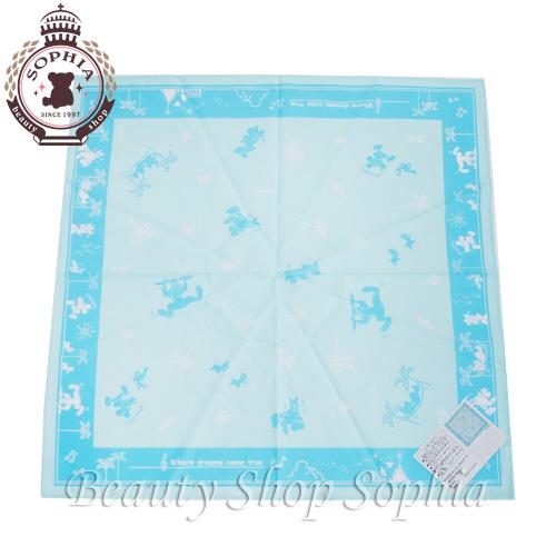 パーク食器モチーフ バンダナ ブルー パークフードデザイン 22 ディズニー グッズ お土産 東京ディズニーリゾート限定 17年春の