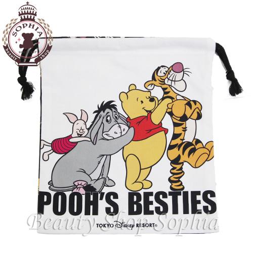 くまのプーさん きんちゃく 白 巾着 ベスティーズシリーズ ディズニー グッズ お土産 東京ディズニーリゾート限定 Disney ビューティーショップソフィア 通販 Yahoo ショッピング