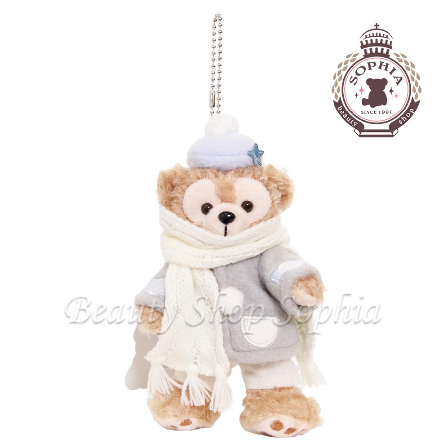 ダンシングスノーフレークス　ダッフィー ぬいぐるみバッジ ぬいば タグ付き 新品 ディズニー ダンシングスノーフレークス ダッフィー ぬいぐるみ