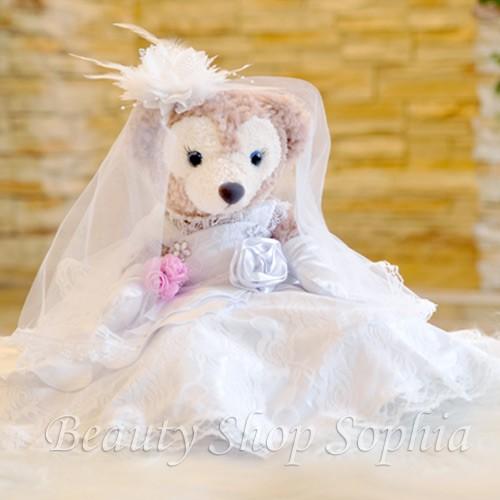 シェリーメイ コサージュ付きベール ウェディングドレス 単品  