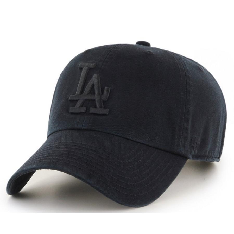 '47'Brand ロサンゼルス ドジャース DODGERS '47 CLEAN UP BLACK/BLACK｜dukesstore