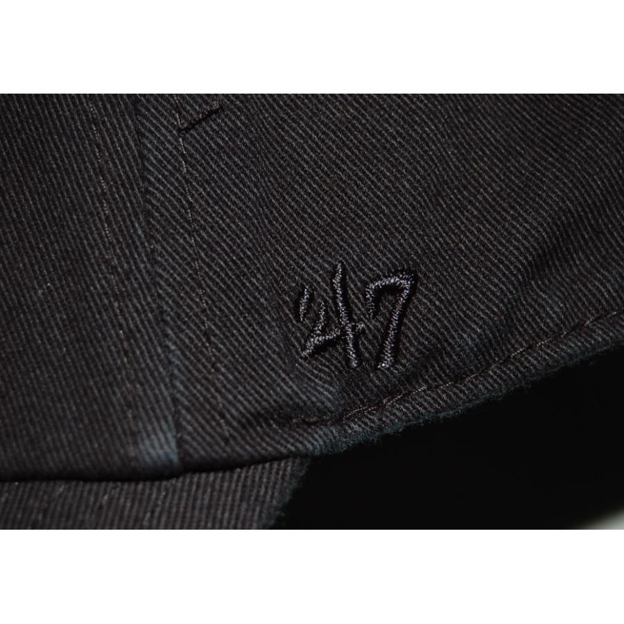 '47'Brand ロサンゼルス ドジャース DODGERS '47 CLEAN UP BLACK/BLACK｜dukesstore｜05