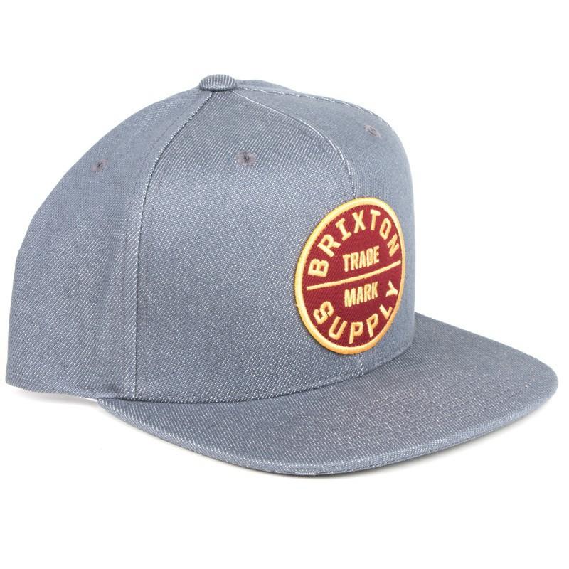 BRIXTON ブリクストン OATH III SNAP BACK CAP スナップバック キャップ LIGHT BLUE/BURGUNDY｜dukesstore｜02