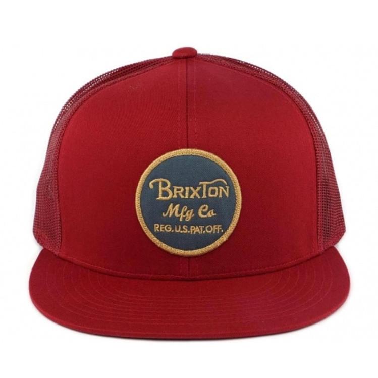 BRIXTON ブリクストン WHEELER MESH CAP BURGUNDY/NAVY｜dukesstore｜02