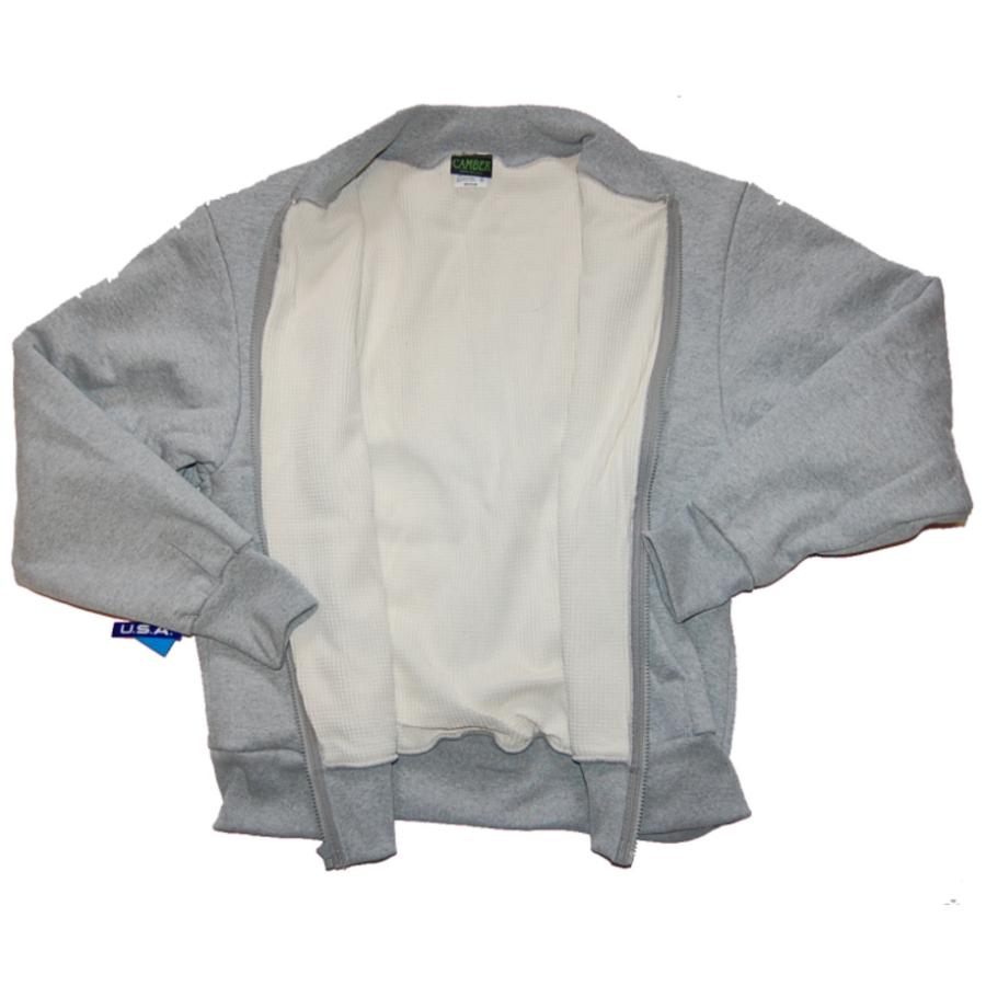 CAMBER キャンバー 130 ARCTIC THERMAL フルジップ スウェット GREY｜dukesstore｜02