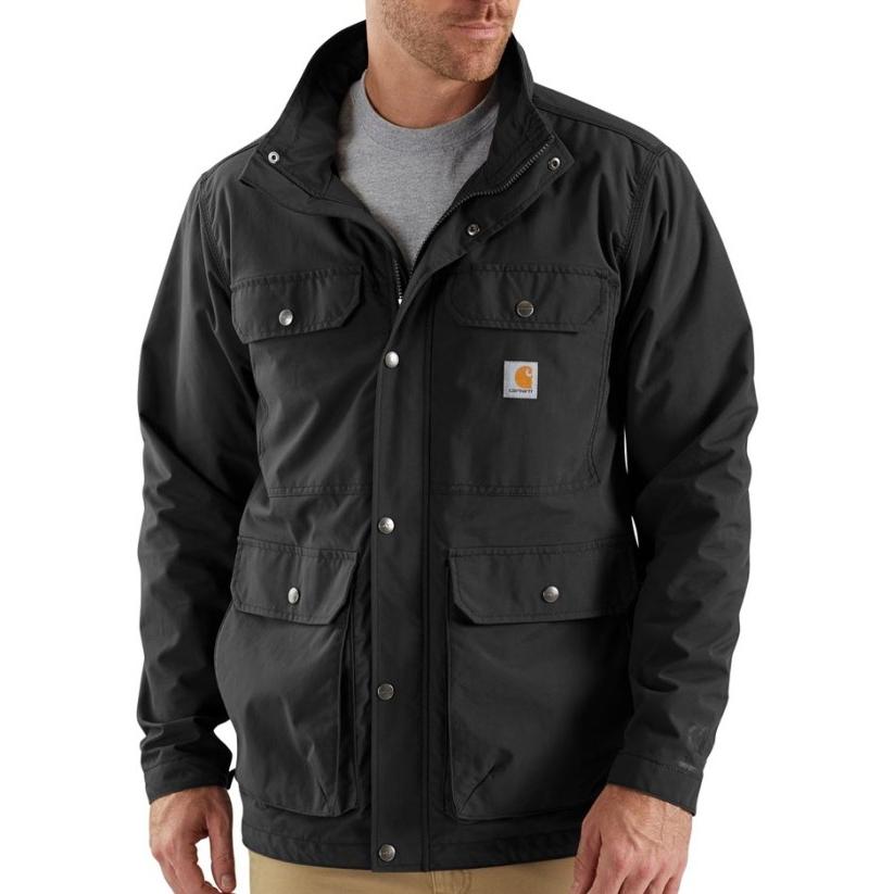 Carhartt ブラック ナイロンジャケット ミニタリーコート L Carhartt（カーハート） carhartt UTILITY COAT ナイロンジャケット
