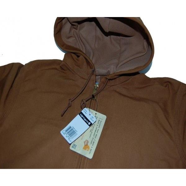 フェード【Carhartt/カーハート】ダック アクティブ パーカー ブラウン 古着 Carhartt フェード ブラウン ダック 防寒 パデット