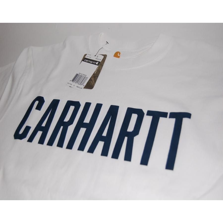 カーハート carhartt グラフィック ブロック ロゴ Graphic Block Logo Tシャツ WHITE｜dukesstore｜06