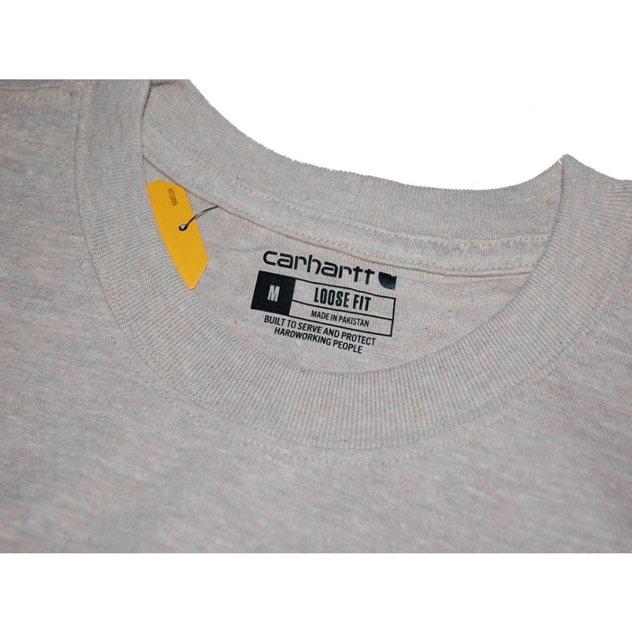 送料無料！カーハート carhartt  ヘビーウェイト ポケットTシャツ K87 Crepe Snow Heather　｜dukesstore｜02