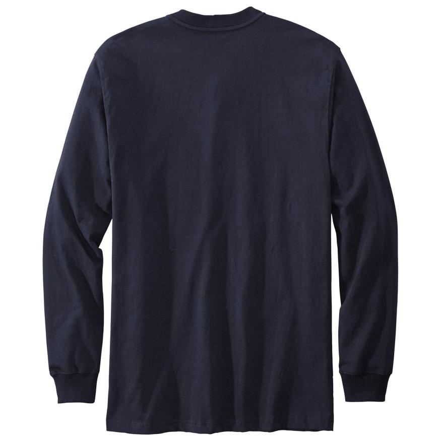 Carhartt（カーハート） 送料無料！カーハート K128 ヘンリーネック ポケットTシャツ 長袖 ワークウェア NAVY : インポート ...