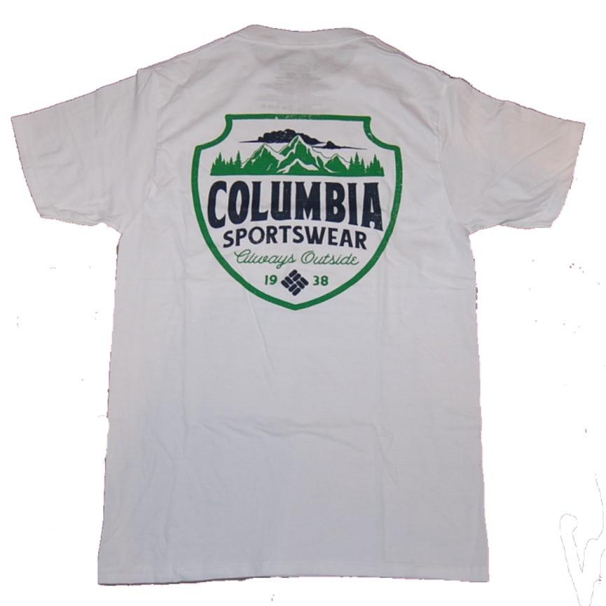 コロンビア Columbia  USA限定 Tシャツ SPORTS WEAR WHITE｜dukesstore