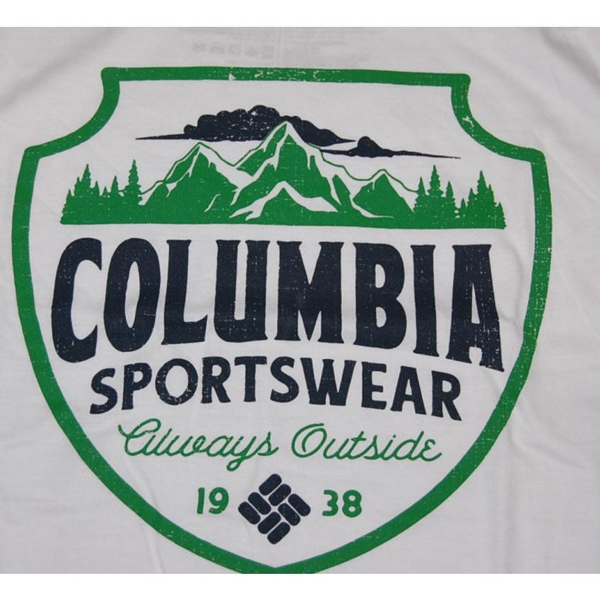 コロンビア Columbia  USA限定 Tシャツ SPORTS WEAR WHITE｜dukesstore｜02